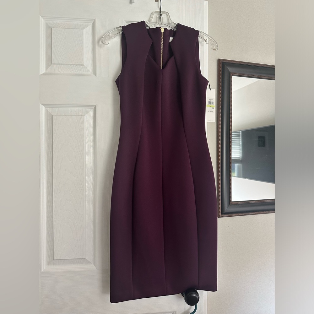 Calvin Klein purple dress